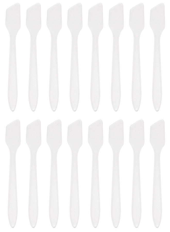 SumDirect Mini Spatulas 100 Pcs Face Spatula Cosmetic Spatula Frosted Clear Disposable Plastic Makeup Spatulas Mini - Image 1